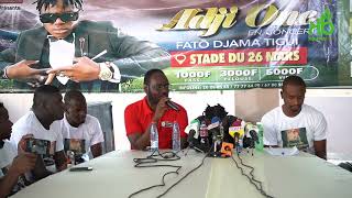 POINT DE PRESSE DU CONCERT DE ADJI ONE CENTHIAGO AU STADE 26 MARS [upl. by Niasuh761]