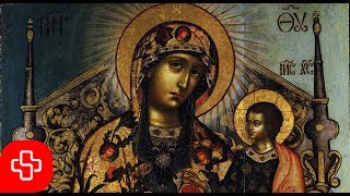 Greek Byzantine orthodox chant Agni Parthene Αγνή Παρθένε Lyric Video [upl. by Randene]