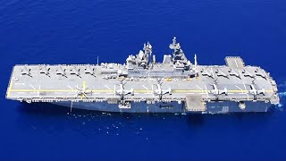 USS Wasp LHD1 Amphibious Assault Ship United States Navy [upl. by Ibbor]