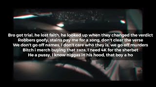 King Von Ft lil Durk  All these niggas lyrics [upl. by Nagek]