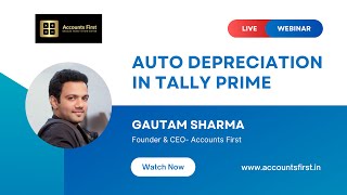 Auto Depreciation Entry in Tally Prime  How to pass depreciation entry in Tally [upl. by Dugas]