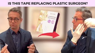 Instant Facelift Tape Review  PLASTIC SURGEON TRY 5SECOND FACELIFT WITHOUT SURGERY [upl. by Miculek]