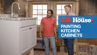 How to Properly Paint Your Kitchen Cabinets  Ask This Old House [upl. by Inacana]