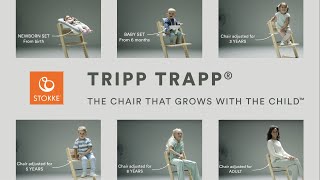 Stokke®  Tripp Trapp® High chair  The Chair That Grows With The Child ™ [upl. by Nnahs]