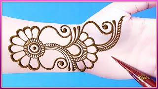 Latest Shaded Arabic Mehndi Design For Front Hands  Simple Henna Design [upl. by Edgar]