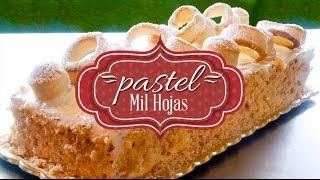 Pastel Milhojas  Receta [upl. by Howlond]