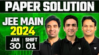 JEE Main 2024 Paper Solution  30th Jan  Shift 1 [upl. by Naujad190]