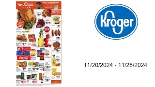 Kroger Weekly Ad US  11202024  11282024 [upl. by Atnoid]