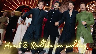 Salman Khan Shahrukh Khan Aamir Khan Dance on Nattu Nattu  Anant Ambani Radhika Prewedding [upl. by Ecilef]