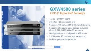 Introducing the GXW4500 Series of Digital Gateways [upl. by Alika]