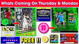 What Is Coming On Thursday amp Next Monday In eFootball 2024 Mobile  Free Potw Booster amp Coins 🤩🔔 [upl. by Marcin289]