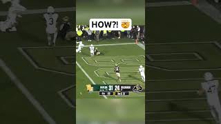 Colorado QB Shedeur Sanders with the HAIL MARY 😱 shorts [upl. by Eeclehc]