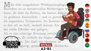 632 Deutsch lernen mit Geschichten  Deutsch lernen durch Hören  A2B1  Learn German with stories [upl. by Qulllon]