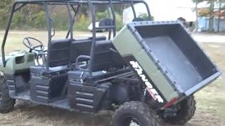 Polaris Ranger 900 pushing heavy Jan snow [upl. by Chung]