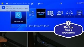 The PS4 Slim Console Setup amp Walkthrough [upl. by Ahsram]