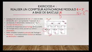 EXERCICE POUR RÉALISER TON COMPTEUR ÉLECTRONIQUE ASYNCHRONE FACILEMENT [upl. by Hara482]