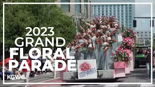 2023 Grand Floral Parade winds through NE Portland [upl. by Eleda]