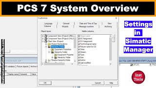 PCS 7 System Overview  Settings in Simatic Manager [upl. by Pulcheria]