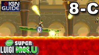 New Super Luigi U 3 Star Coin Walkthrough  Peachs Castle Current Event [upl. by Anitnamaid753]