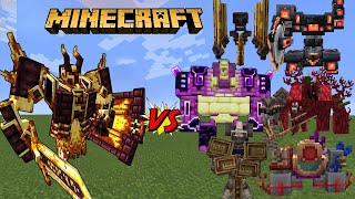 Ignis vs Boss Mobs Cataclysm  Minecraft Mob Battle [upl. by Adnahsal]