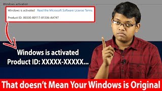 Are You Really Using Original Windows Check Windows Genuine or Cracked [upl. by Aicekat]