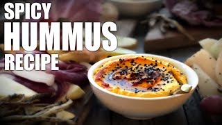 Spicy Hummus Recipe  Hummus Tahini Tutorial [upl. by Lossa]