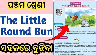 5 class english lesson 2 odia medium  5th class english chapter 2  The little round bun [upl. by Dyrraj]