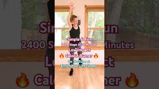 Simple amp Fun Beginner Dance Cardio Workout dancecardio fitnessshorts athomeworkouts weightloss [upl. by Gnort]