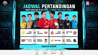 🔴LIVE  MDL ID S9  Regular Season  Hari 2 Minggu 2 [upl. by Marmaduke]