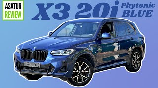 Обзор Корейского BMW X3 20i G01 LCI Phytonic Blue  Х3 20и Синий Фитоник Параллельный импорт 2024 [upl. by Sixele797]