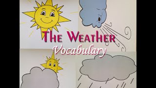 The weather English Vocabulary El clima vocabulario [upl. by Bohun]