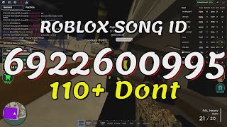 110 Dont Roblox Song IDsCodes [upl. by Cochrane625]