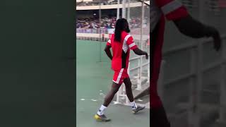 ADEBAYOR GREETING PEOPLES IN STADIUM IN A FRIENDLY GAME FOR CHARITIES MWANA CONGO [upl. by Oika]