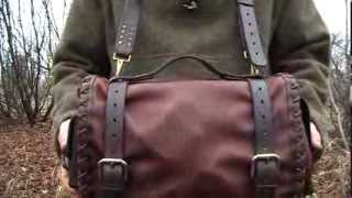 New Custom Leather Bushcraft  Woodsmans kitand an announcement about shoulder bags [upl. by Graehl]