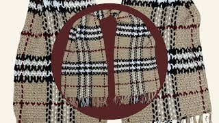 Tuto Crochet  Écharpe Tartan Simple et Élégante [upl. by Hedy242]