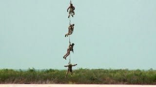 Marines Para Jumping Special Patrol InsertionExtraction MV22 Ospreys [upl. by Erdah]