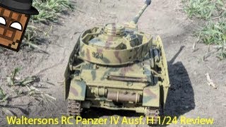 Waltersons RC Panzer IV Ausf H Review  124 scale [upl. by Macleod841]