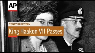 Norways King Haakon VII Passes  1957  Today in History  21 Sept 16 [upl. by Pincus]