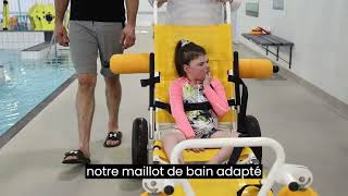 Maillot de bain adapté pour les enfants handicapés [upl. by Chalmers]