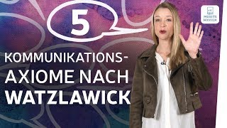 Kommunikationsmodell I 5 Axiome Watzlawick I Deutsch [upl. by Rica755]