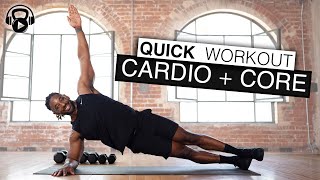 5 Minute  QUICK WORKOUT  Cardio  Core [upl. by Ehcnalb188]