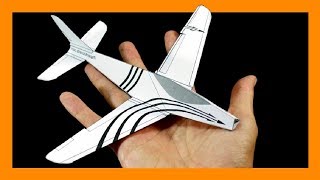 Como hacer un AVION DE PAPEL en 3d para IMPRIMIR que Vuele Mucho GRATIS [upl. by Bruis]