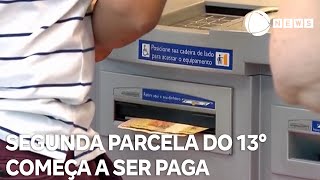 Segunda parcela do 13° salário para aposentados e pensionistas começa a ser paga [upl. by Anifled8]