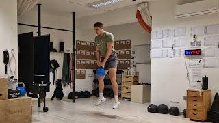 Countermovement Jumps Sumo w Kettlebell [upl. by Iney]