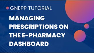 Managing Prescriptions On The E pharmacy Dashboard [upl. by Lindner]