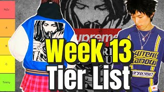 Supreme Week 13 Tier List featuring Hysteric Glamour [upl. by Sekofski]