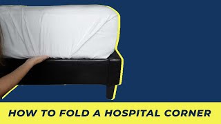 How To Fold Hospital Corners  Step By Step [upl. by Cyndie]