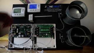 Demonstration of ZoneFirst MMP2 2 Zone Single Stage Control Panel [upl. by Lemuel]