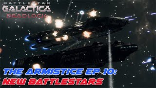 Battlestar Galactica Just the Battles  Armistice Ep 10 New Battlestars Engage [upl. by Dalis]