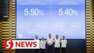 EPF declares 55 dividend for conventional savings for 2023 [upl. by Macur206]